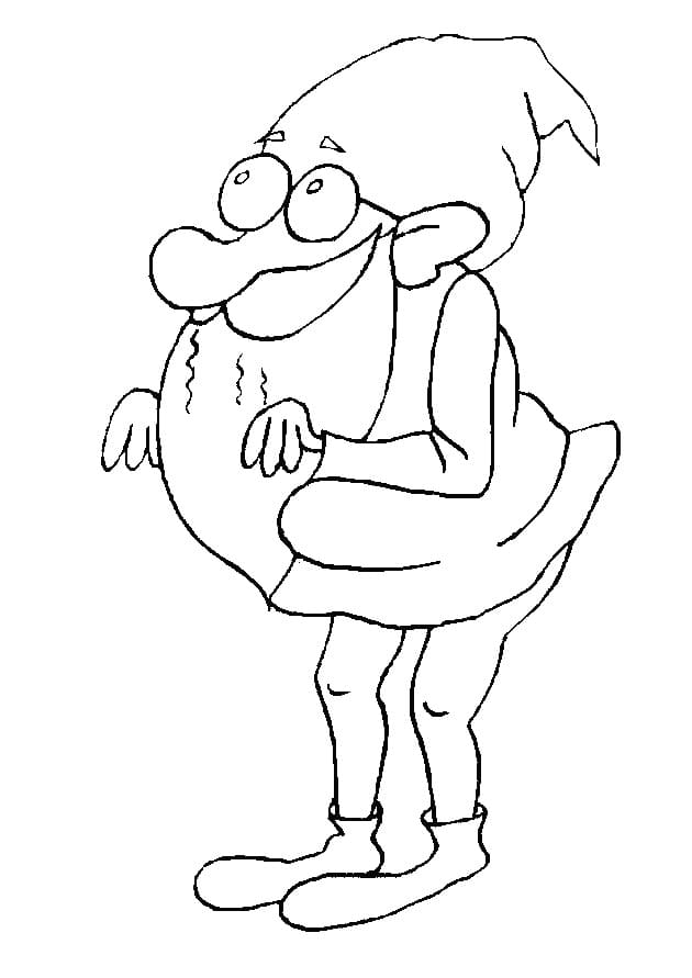 القزم الفضولي تلوين