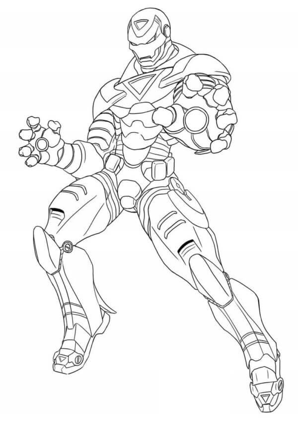 الرجل الحديدي العبقري تلوين