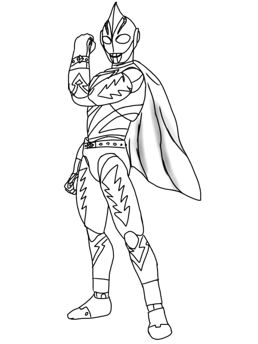 ألترامان مع عباءة تلوين