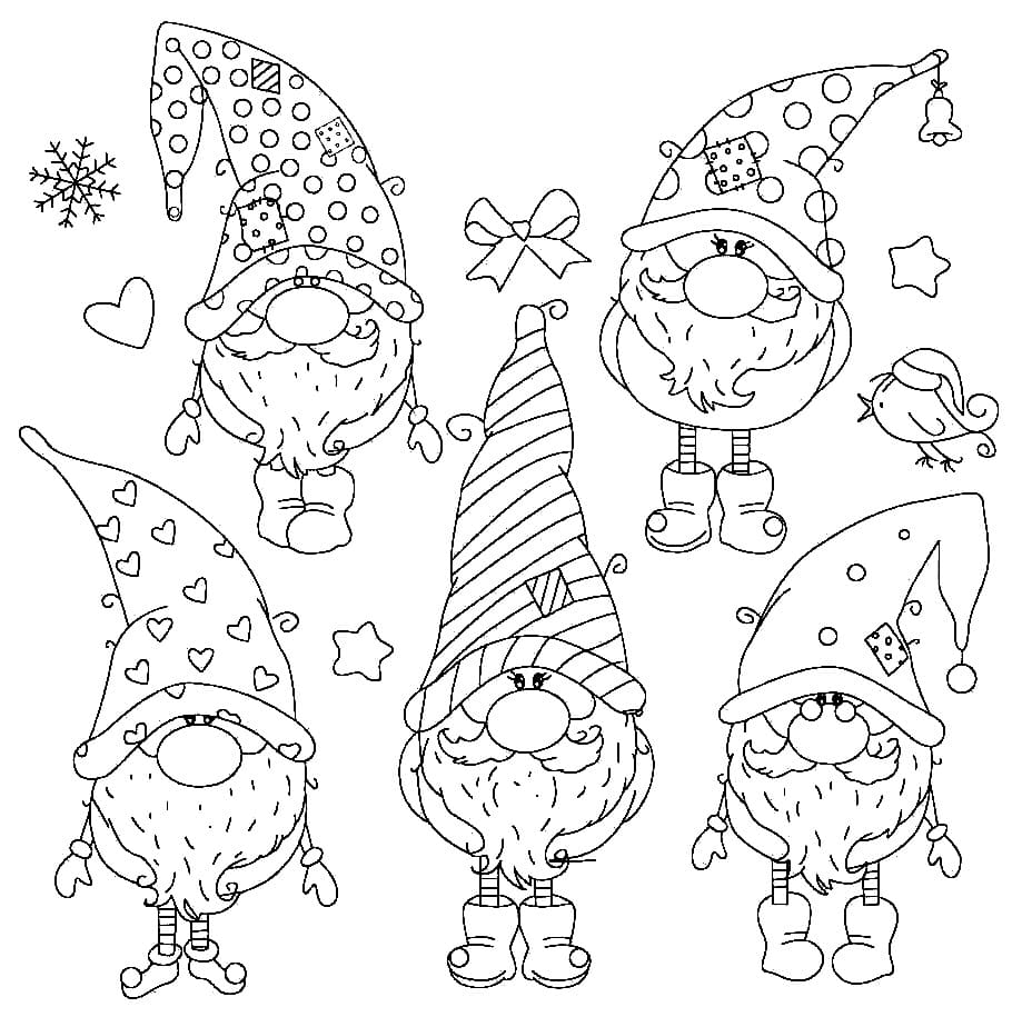 أقزام عيد الميلاد تلوين