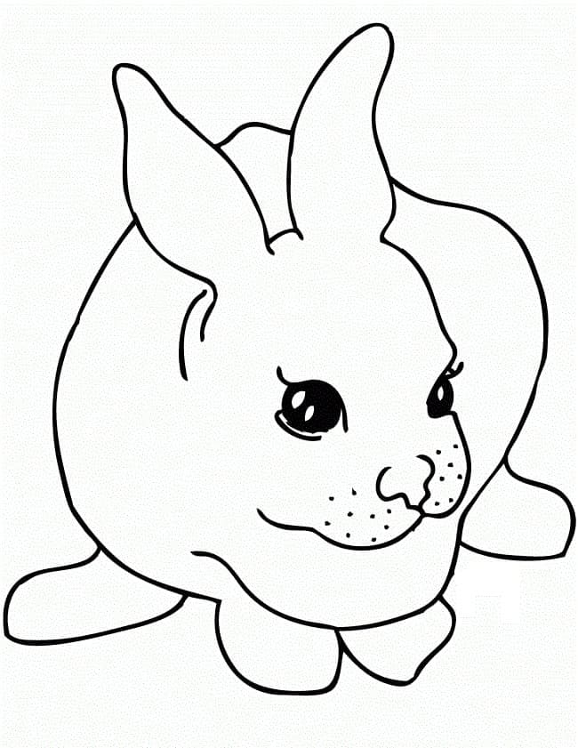 أرنب للطباعة للأطفال صورة تلوين