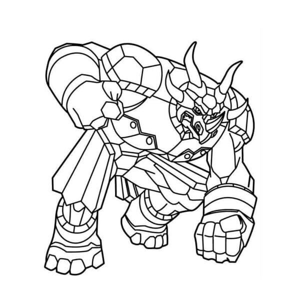 باكوجان سوروس يشبه إلى حد كبير وحيد القرن تلوين