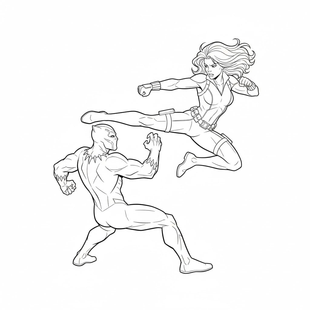 بلاك ويدو رائعة تلوين