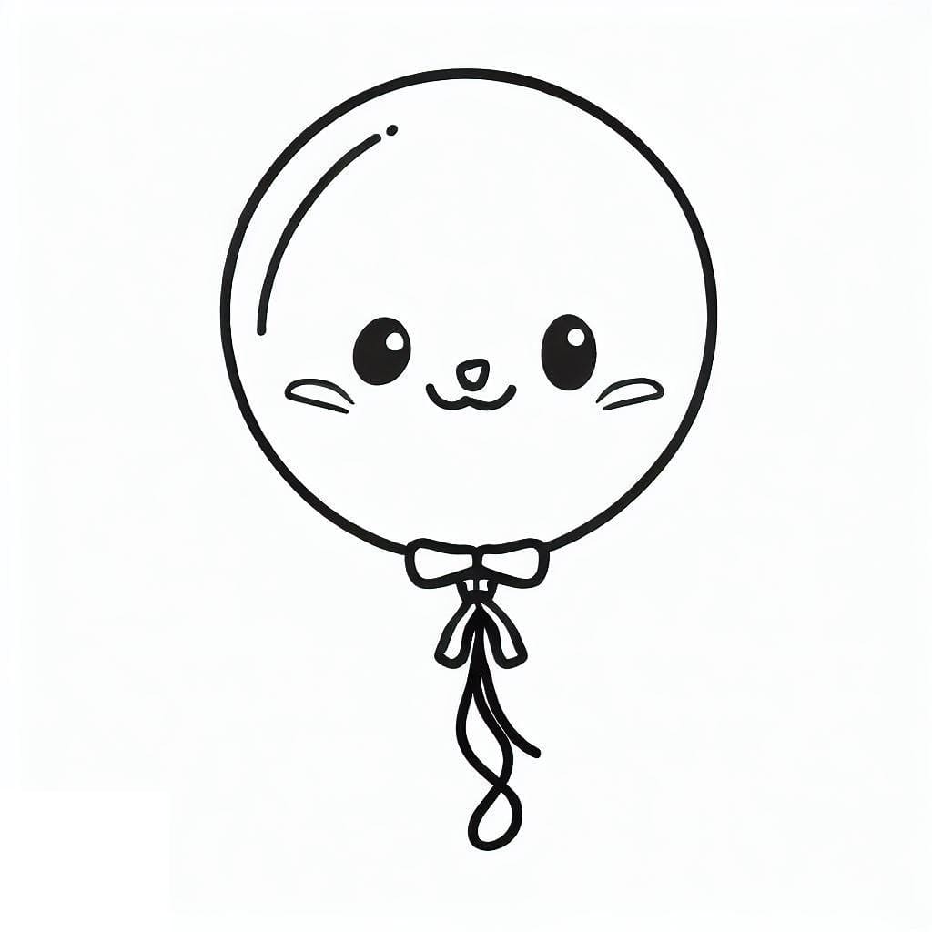 بالون جميل تلوين