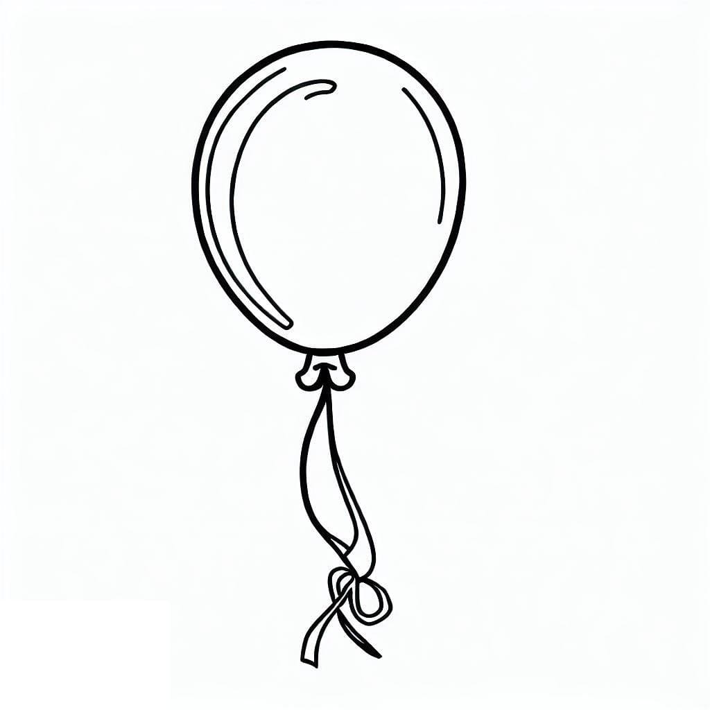 بالون قابل للطباعة تلوين