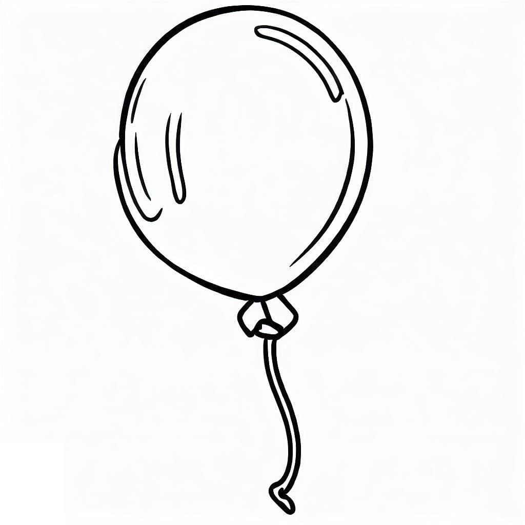 بالون قابل للطباعة مجانًا تلوين