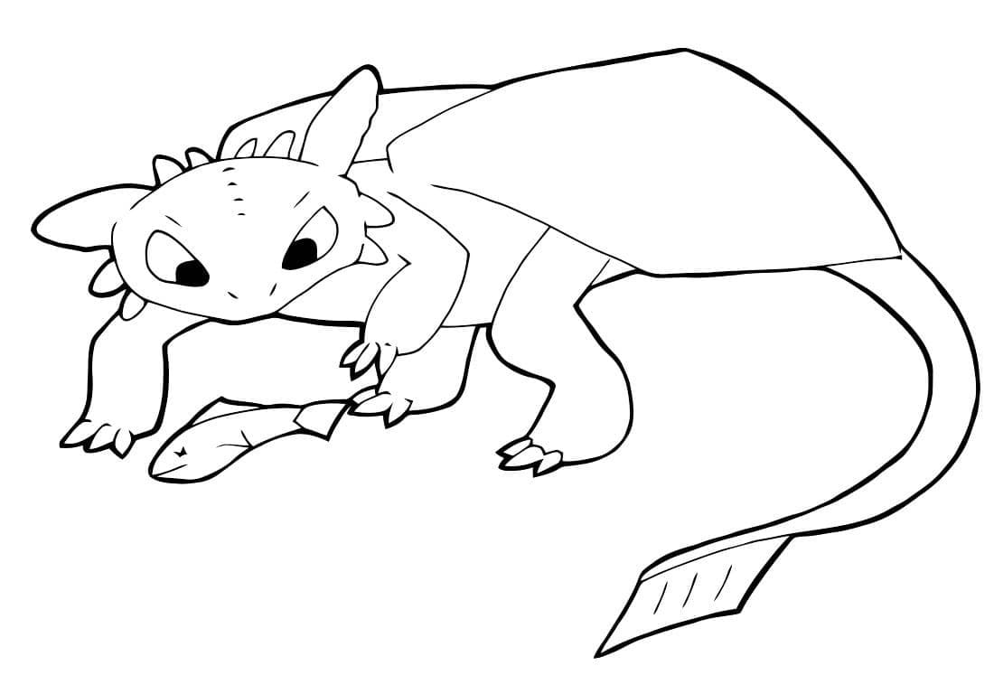 بلا أسنان وسمكة تلوين