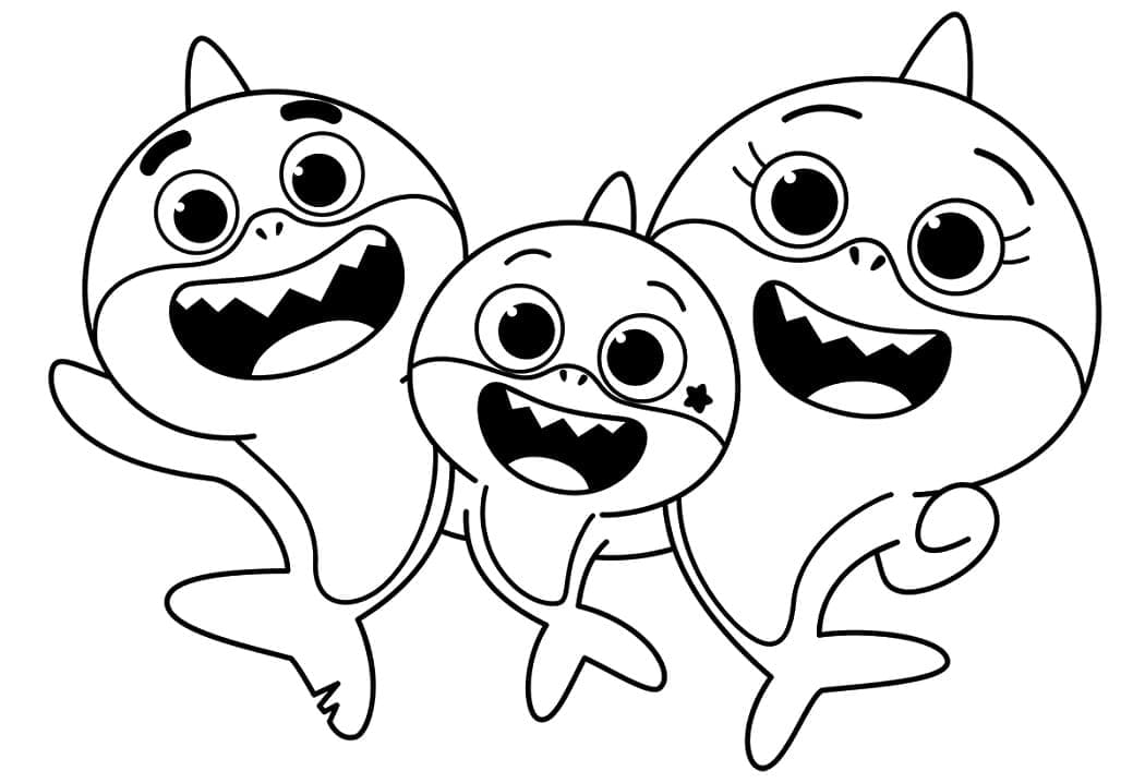 عرض بيبي شارك الكبير تلوين