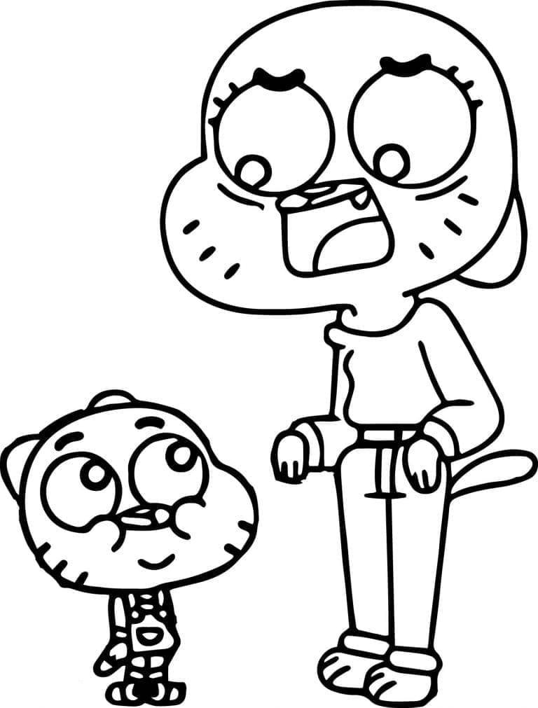 غامبول الصغير تلوين