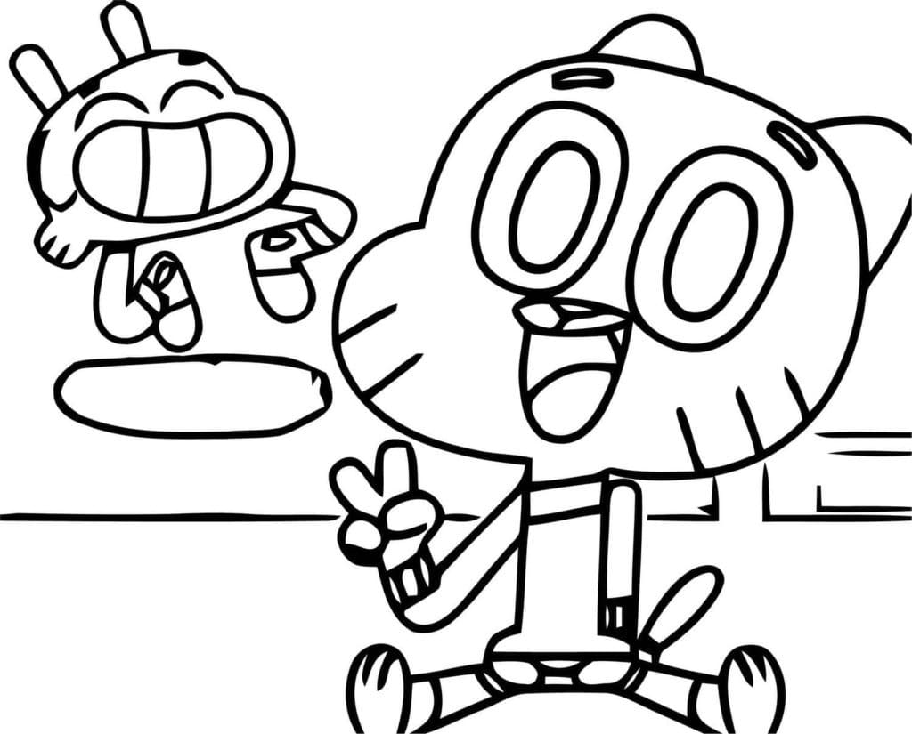 غامبول للطباعة المجانية تلوين