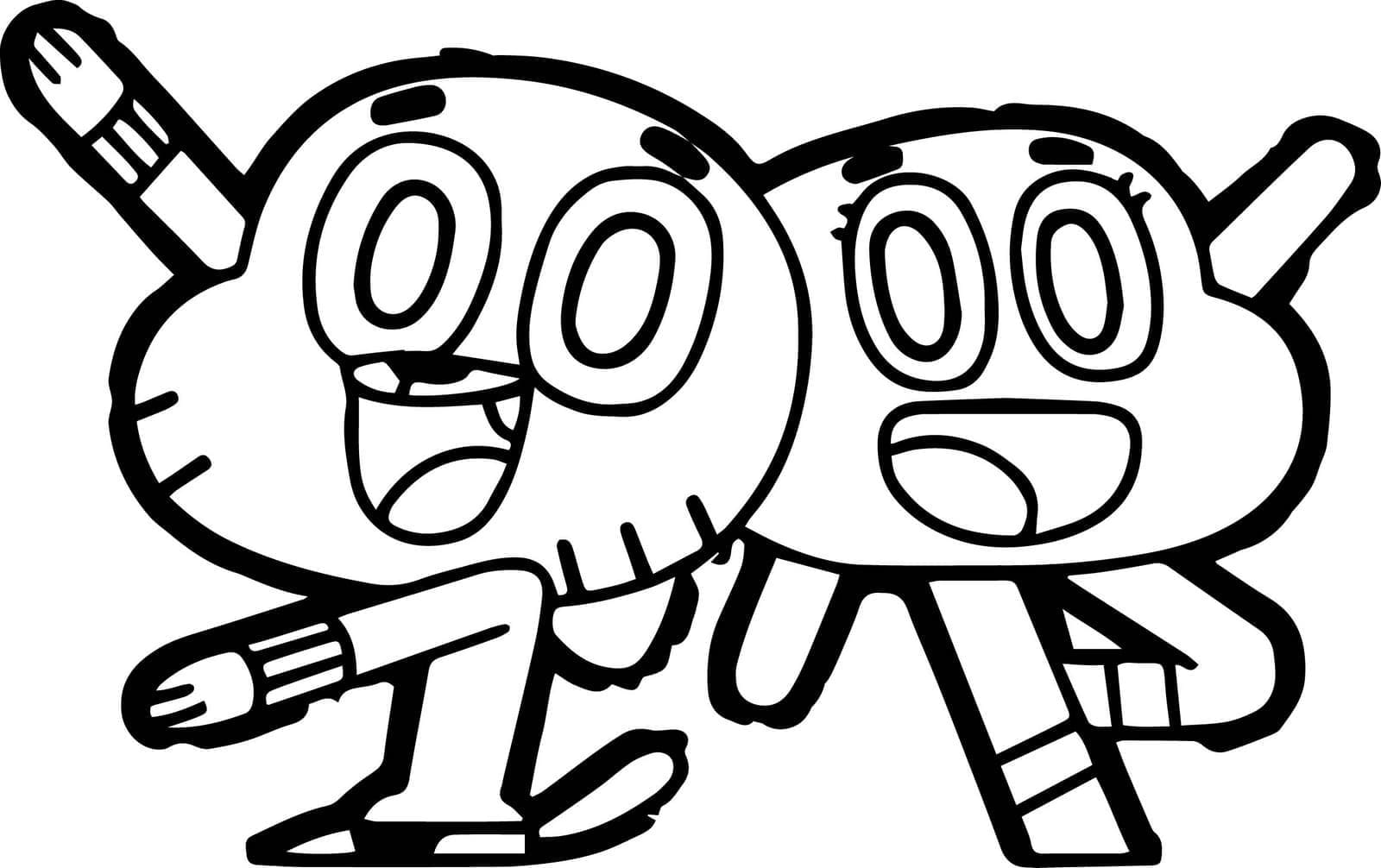 غامبول وداروين واترسون تلوين