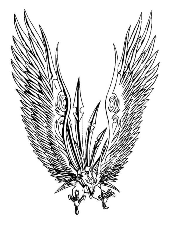 هذا الباكوجان يمتلك أجنحة جميلة بشكل استثنائي تلوين