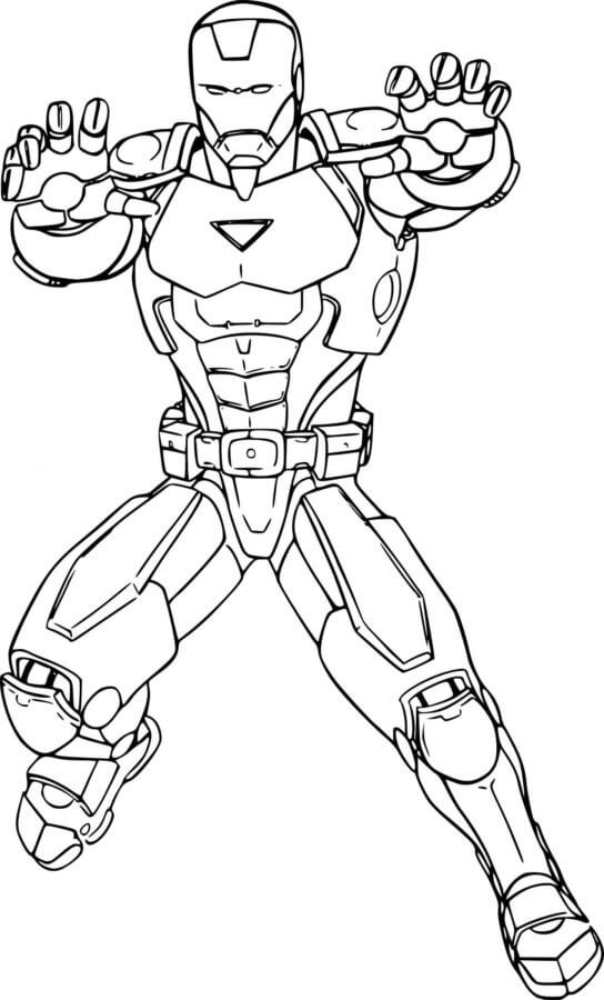 هجوم الرجل الحديدي تلوين