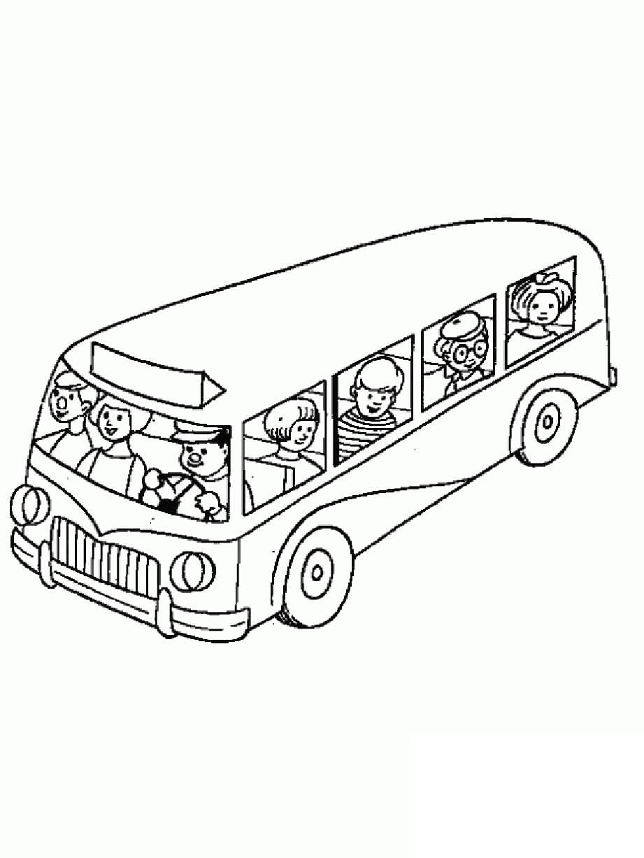 جذب الزبائن في الحافلة تلوين