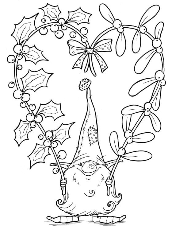 جنوم مع قلب تلوين