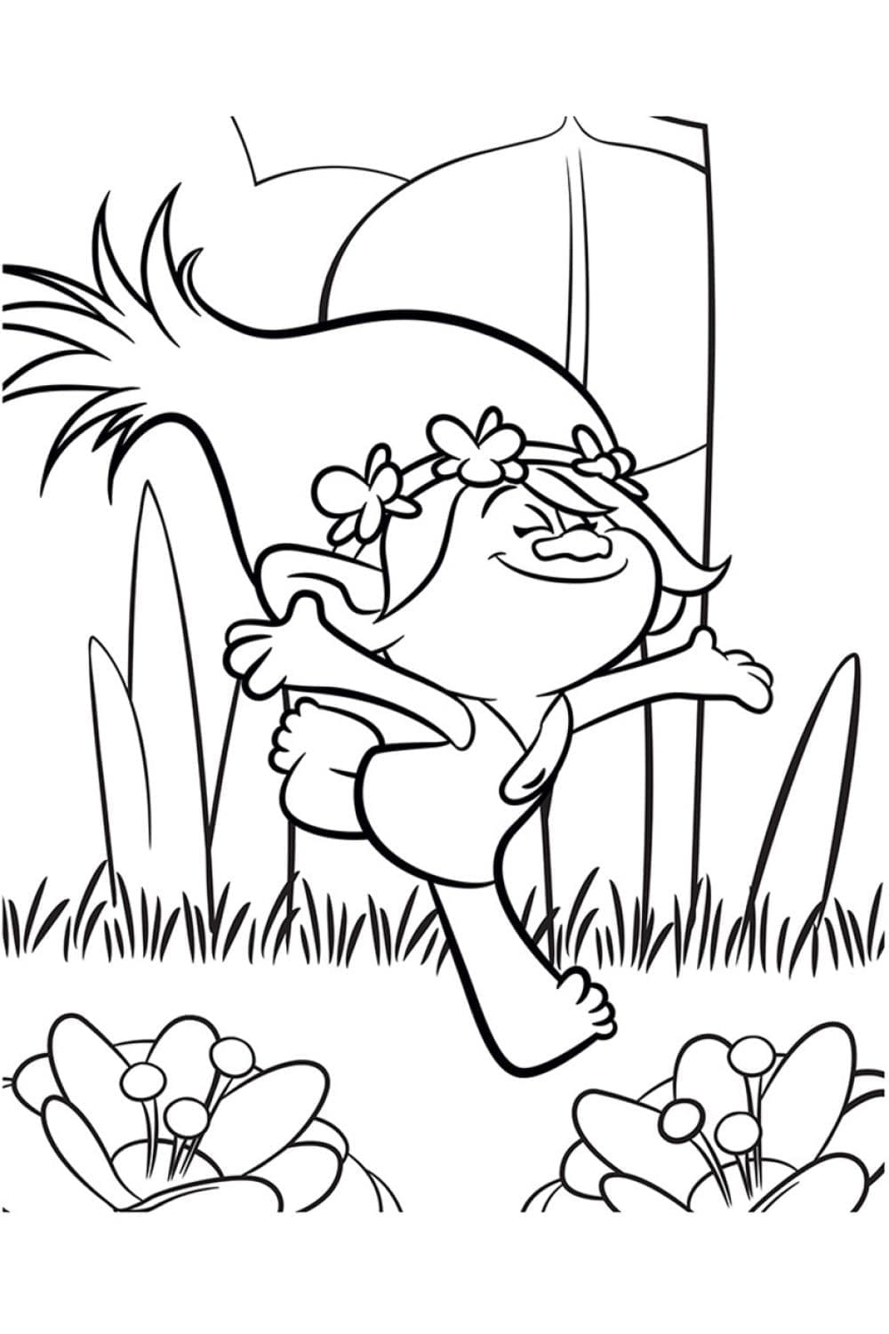 ملكة الخشخاش من ترولز تلوين