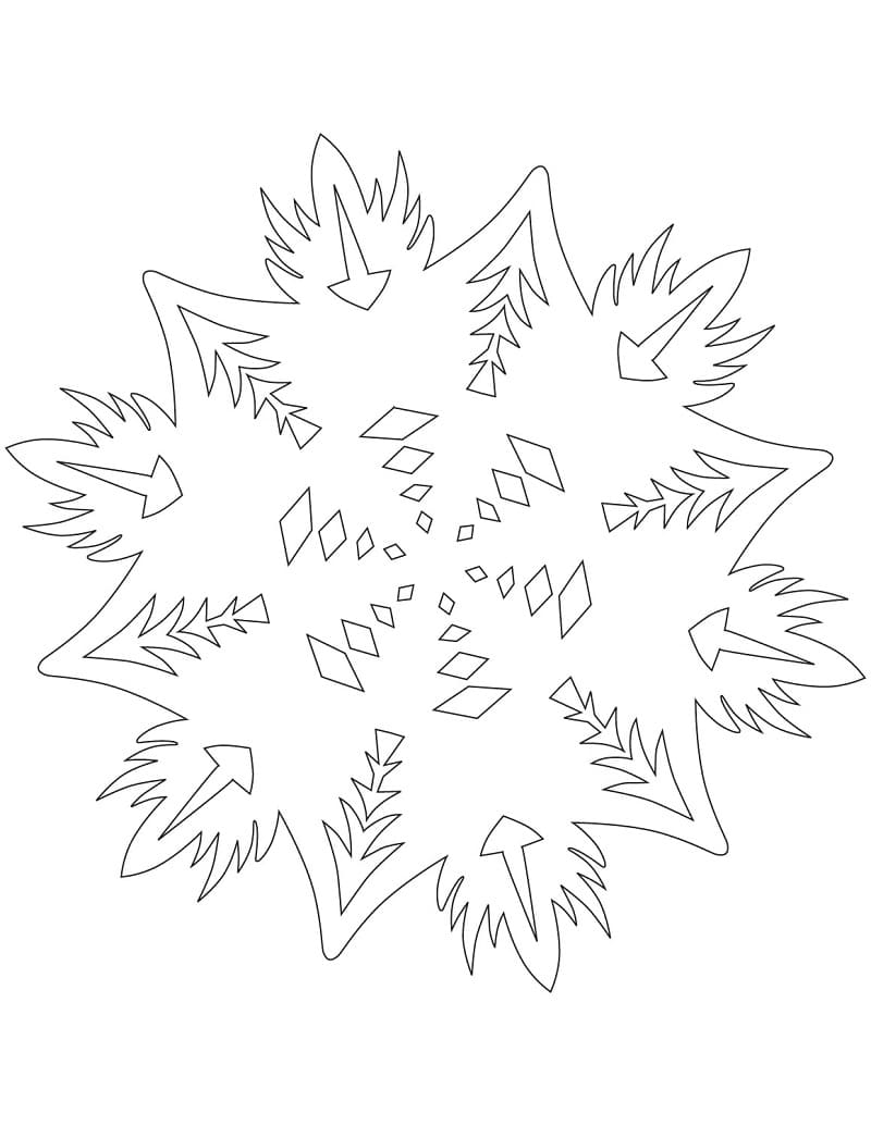 ملخص ندفة الثلج تلوين