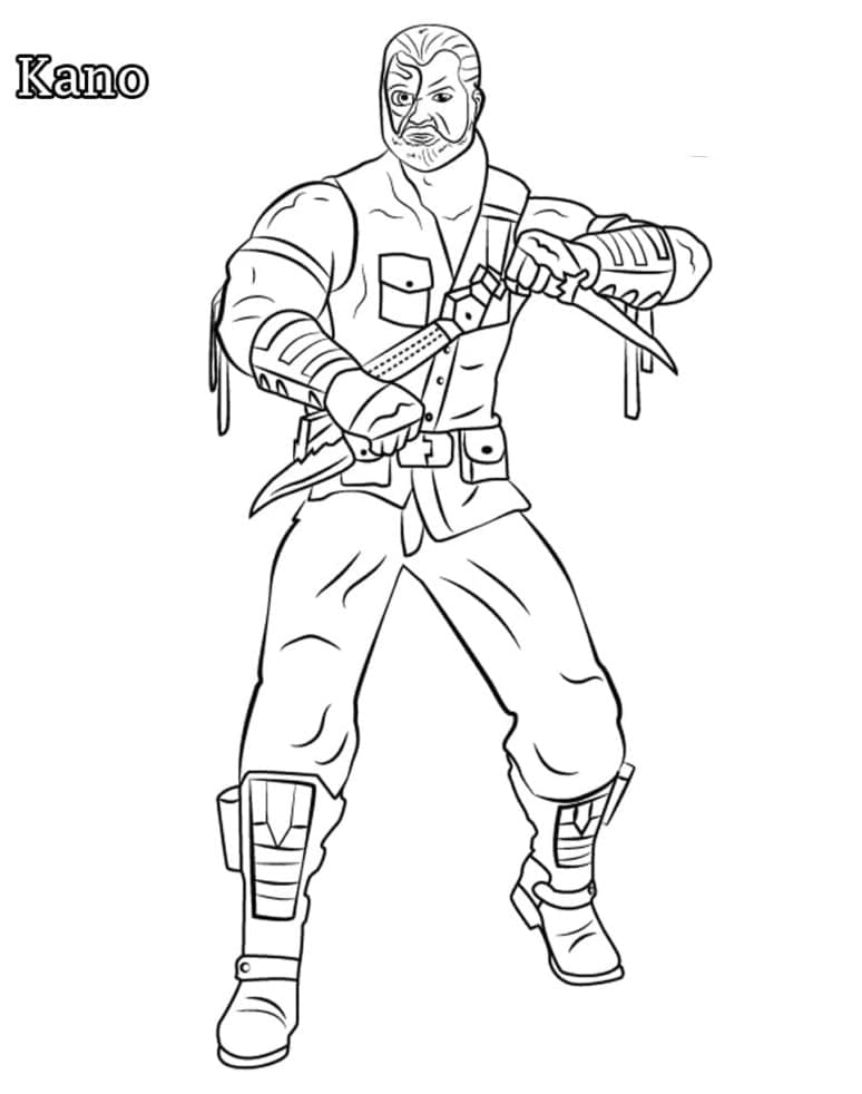 مورتال كومبات كانو تلوين