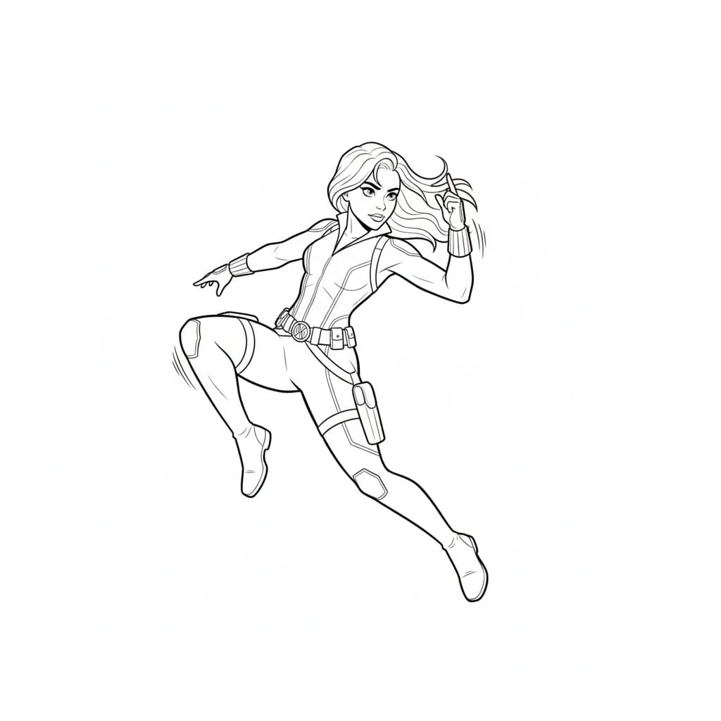 متعة الأرملة السوداء تلوين