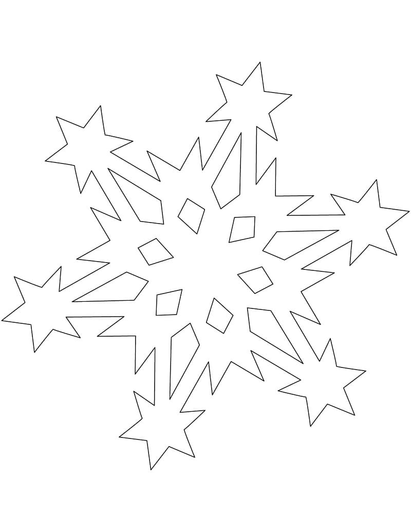 نمط ندفة الثلج تلوين