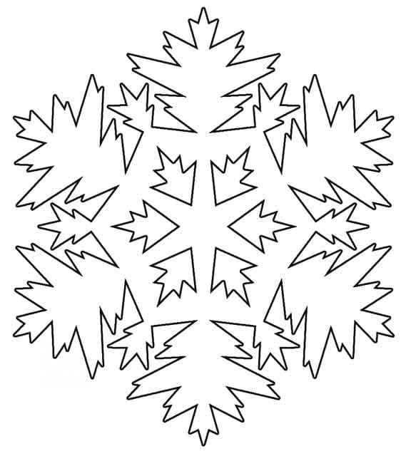 ندفة الثلج العادية تلوين