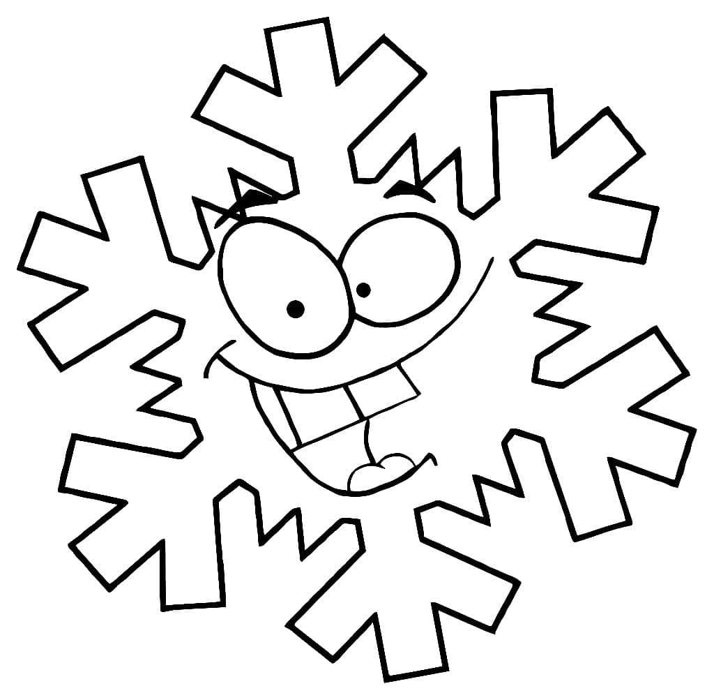 ندفة الثلج المضحكة تلوين