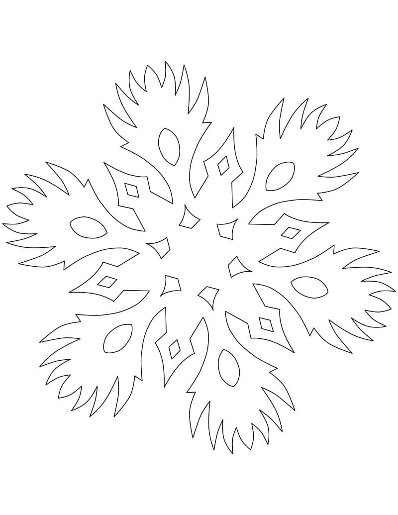 ندفة الثلج المحترقة تلوين