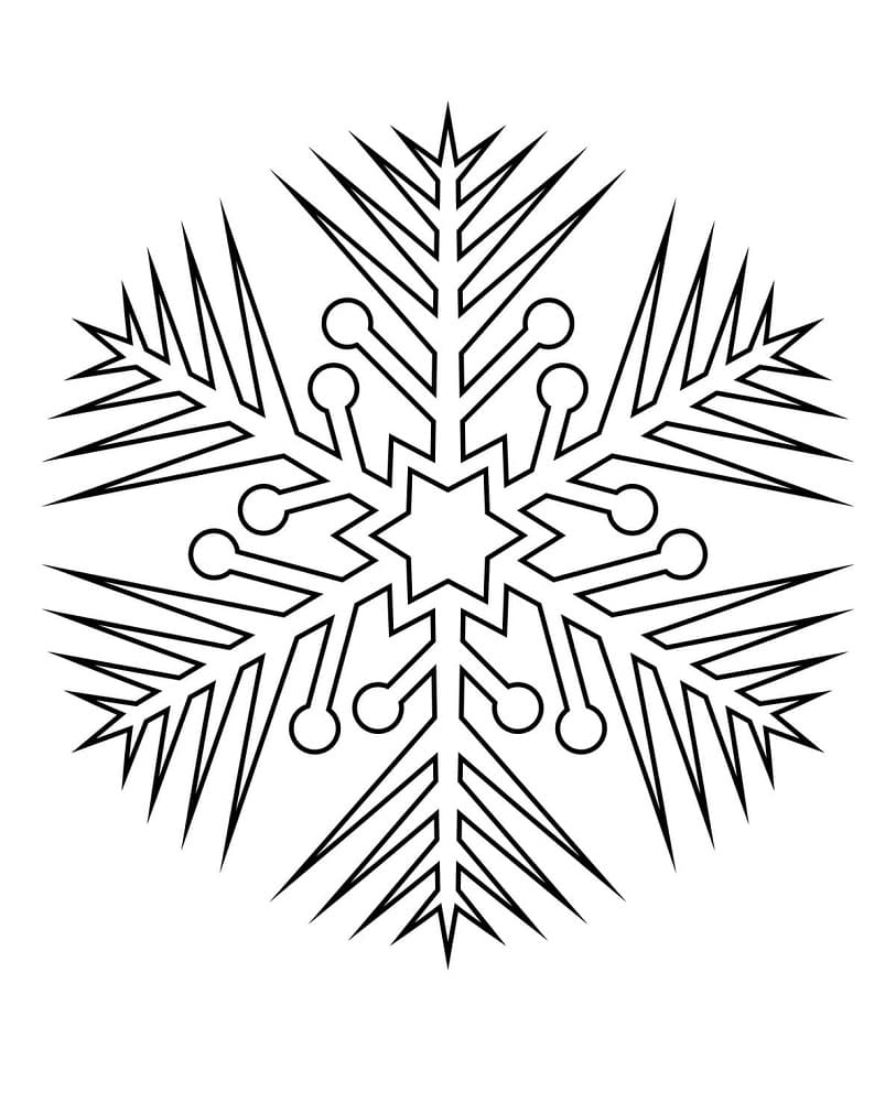 ندفة الثلج الرائعة مخصصة للأطفال تلوين