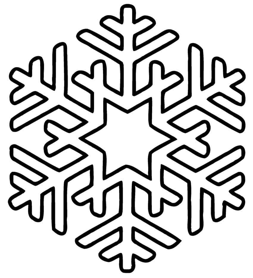 ندفة الثلج بسيطة تلوين