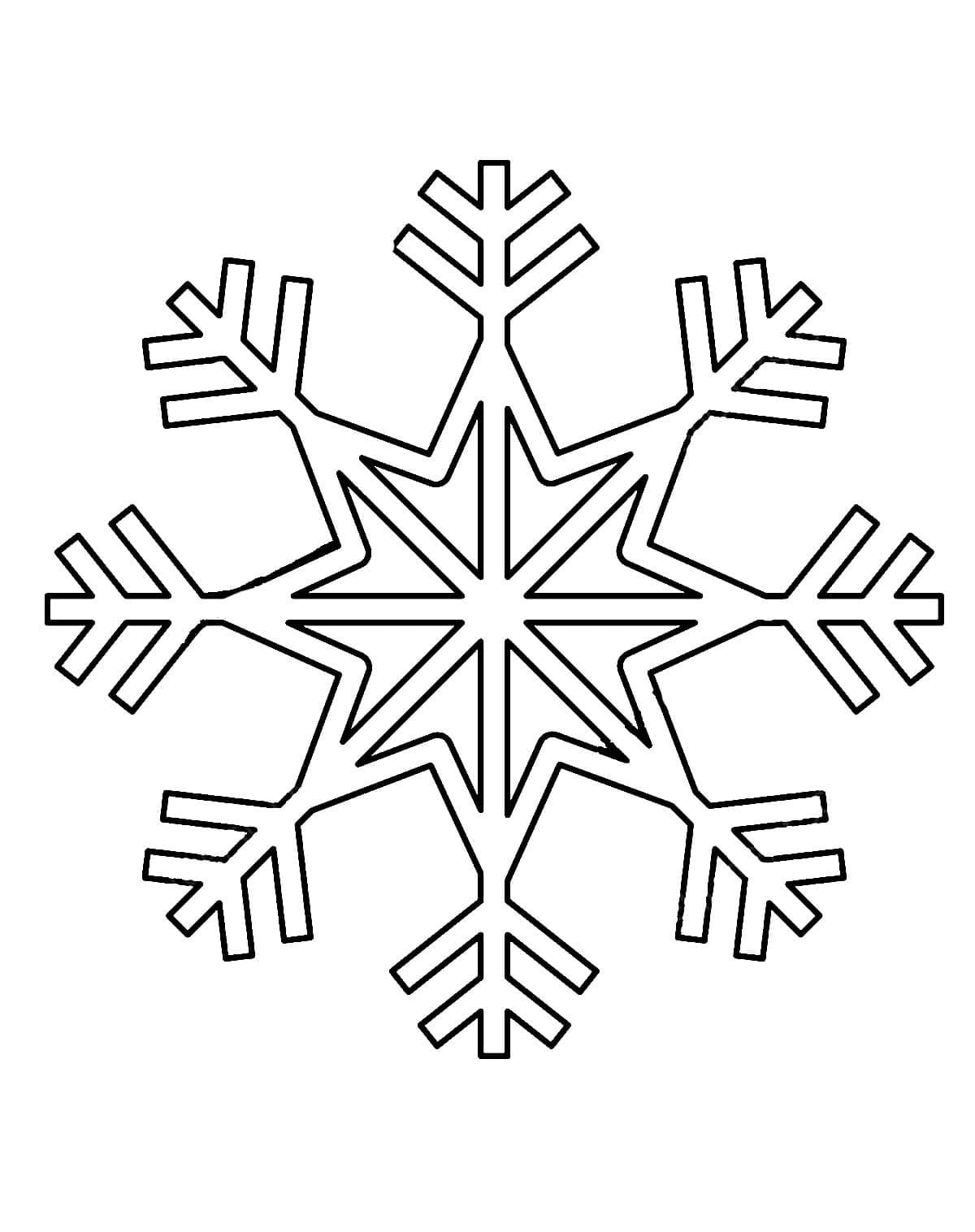 ندفة الثلج بسيطة جدًا تلوين