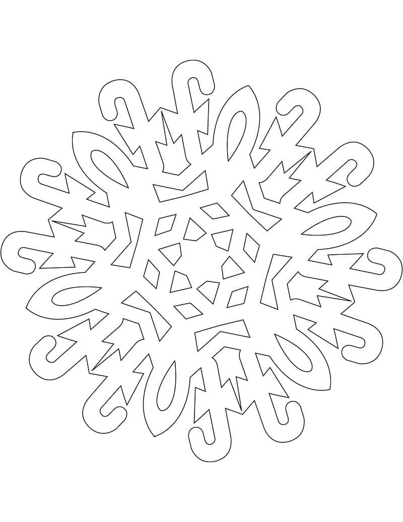 ندفة الثلج بالكراميل تلوين