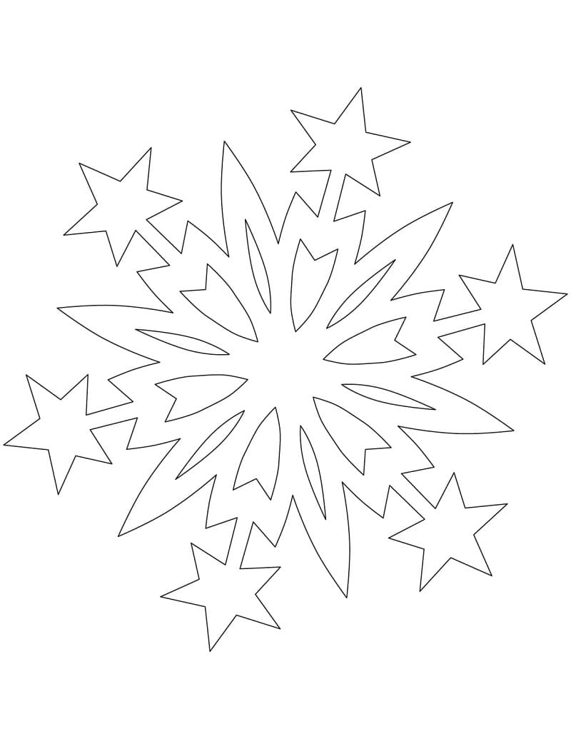 ندفة الثلج على شكل نجوم عيد الميلاد تلوين