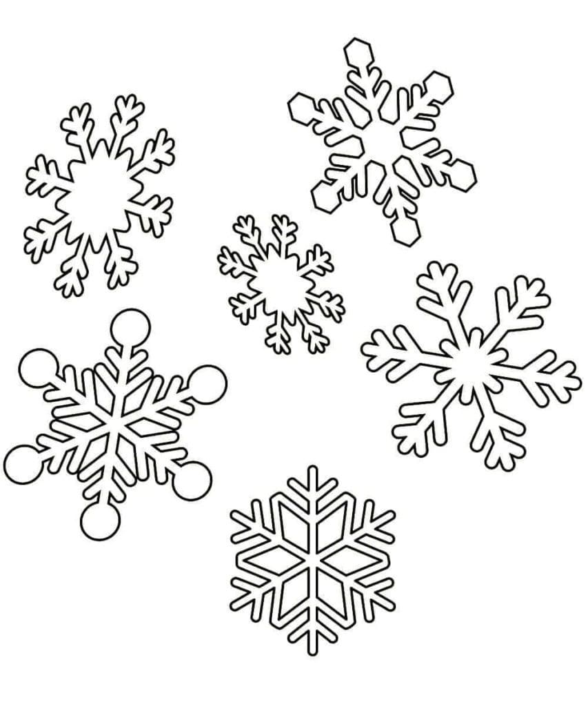 رقاقات الثلج المجانية تلوين