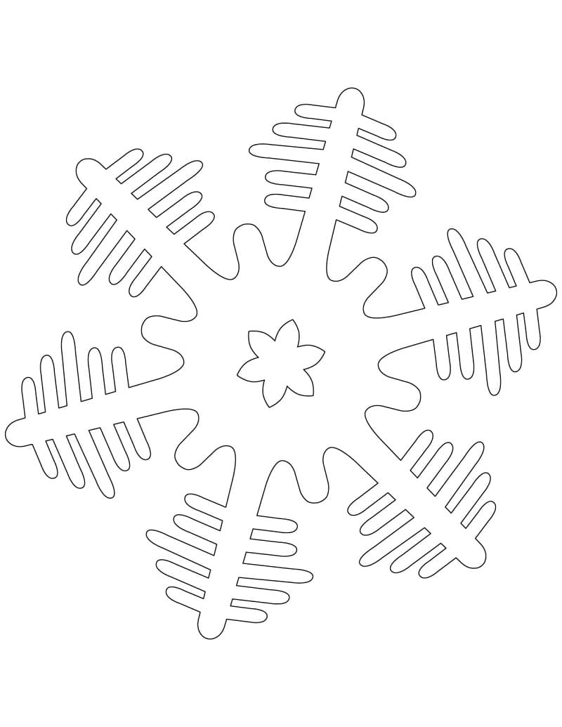 رقاقات الثلج مجانية للبالغين تلوين