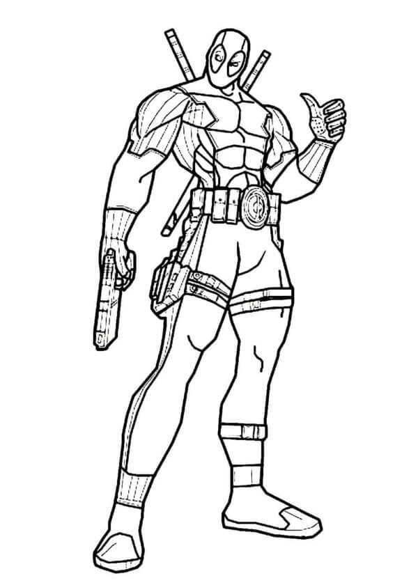 رسم ديدبول تلوين