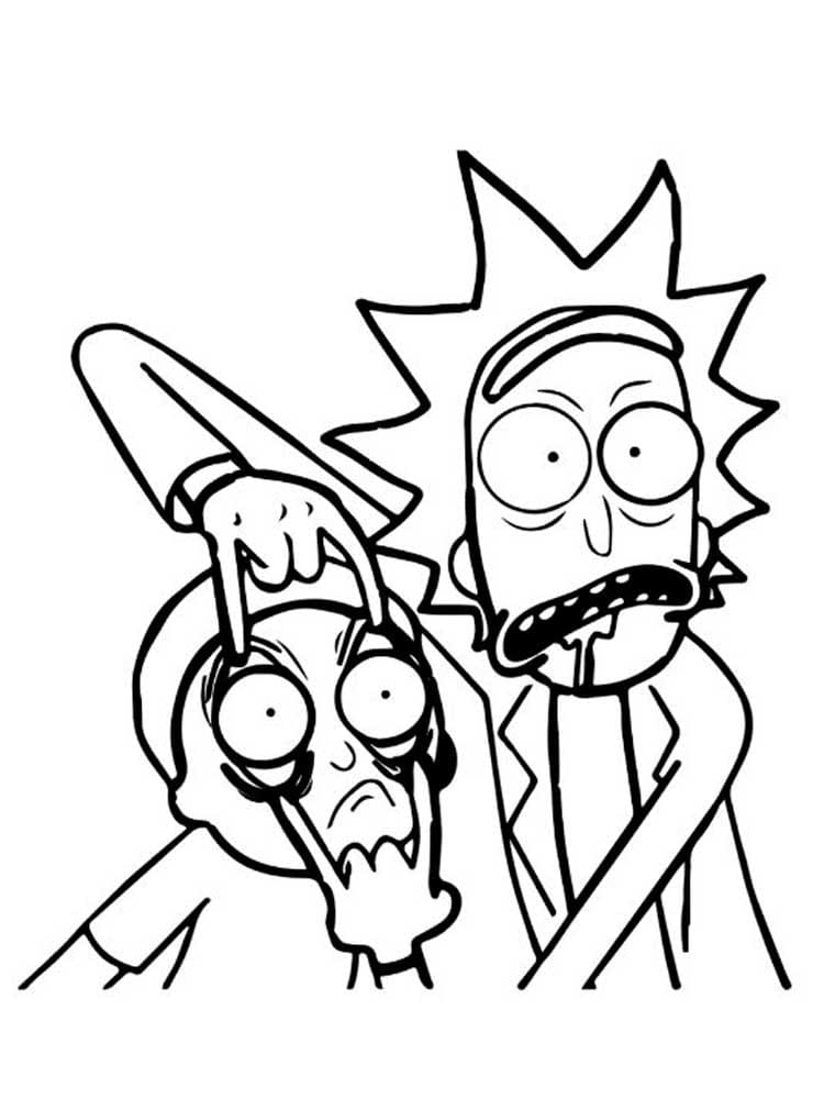 ريك ومورتي (Rick and Morty) تلوين