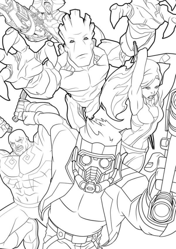 شركة الأبطال الخارقين تلوين