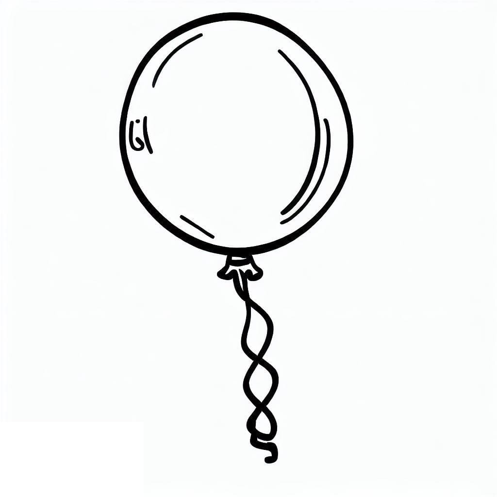 طباعة البالون تلوين