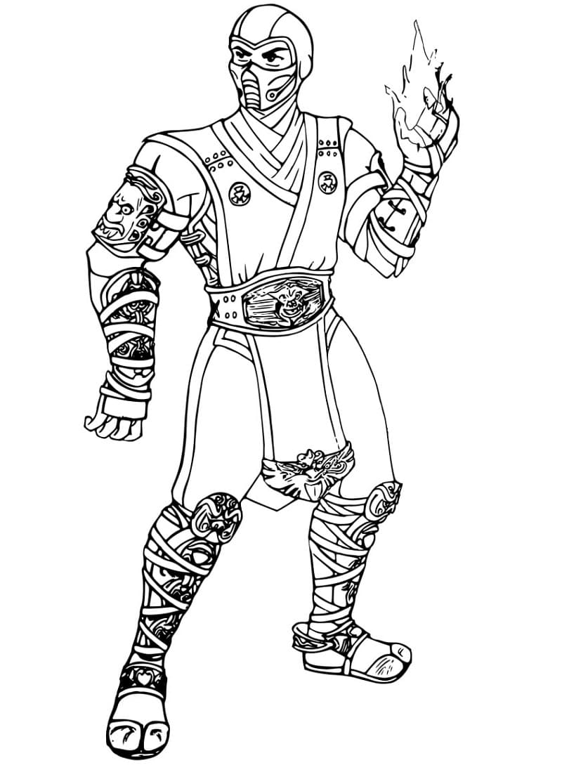 طباعة مورتال كومبات تلوين