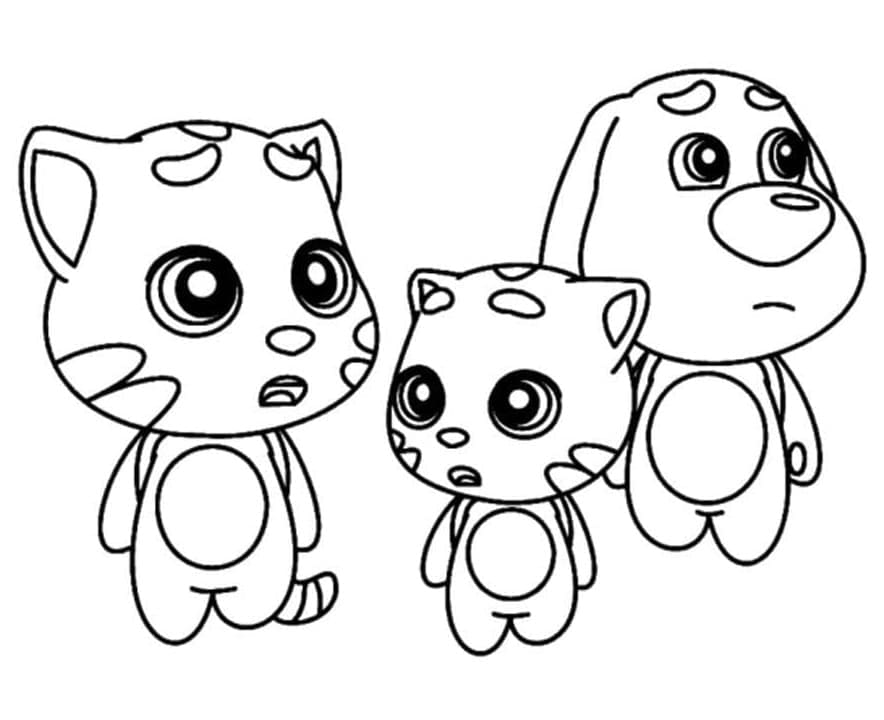 توم المتكلم اللطيف جدًا تلوين