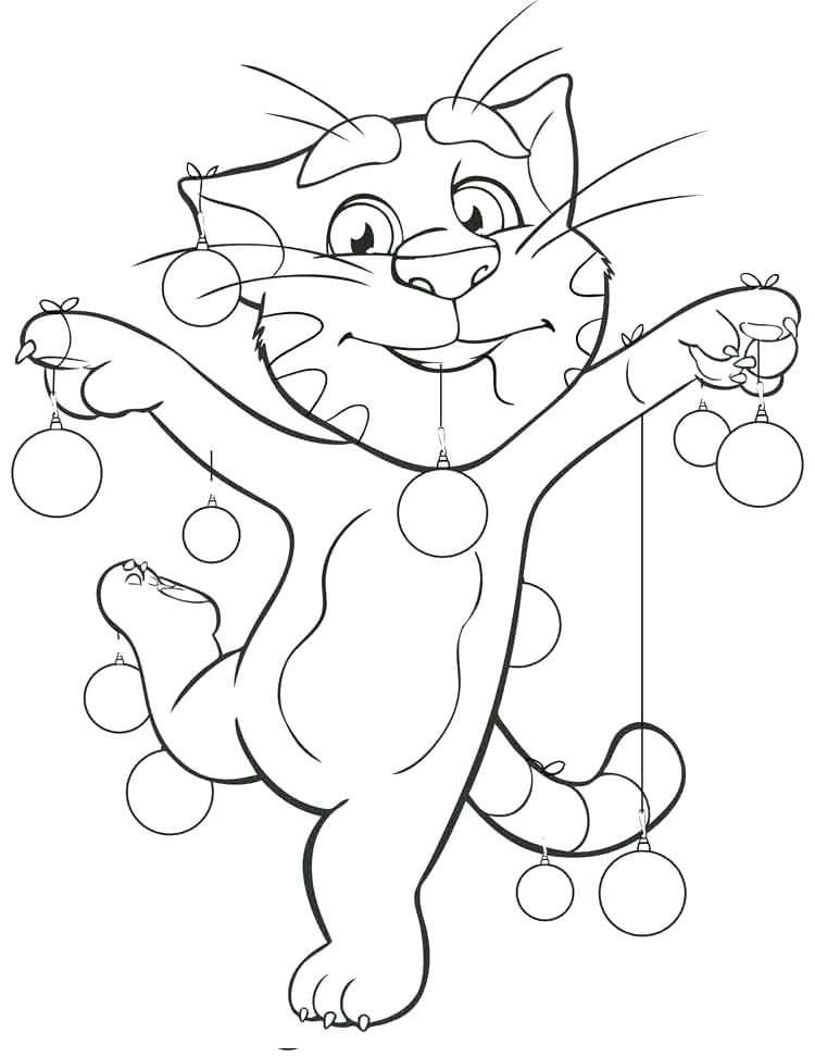 توم المتكلم المضحك جدًا تلوين