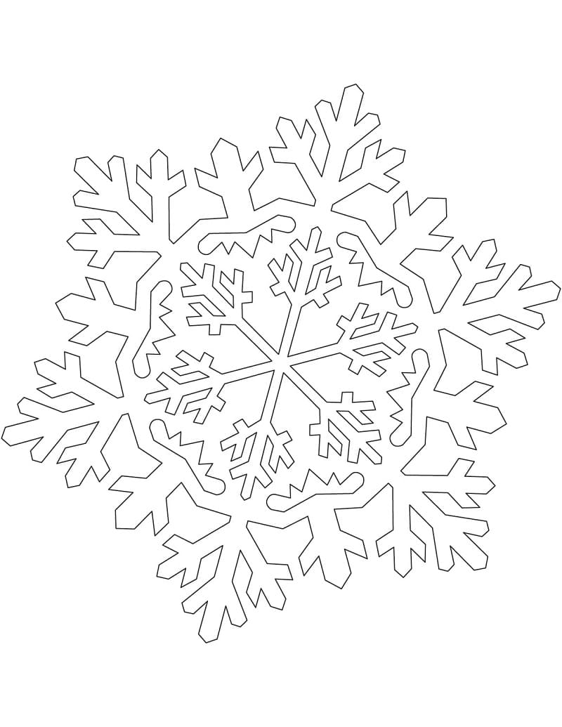 زخرفة ندفة الثلج تلوين