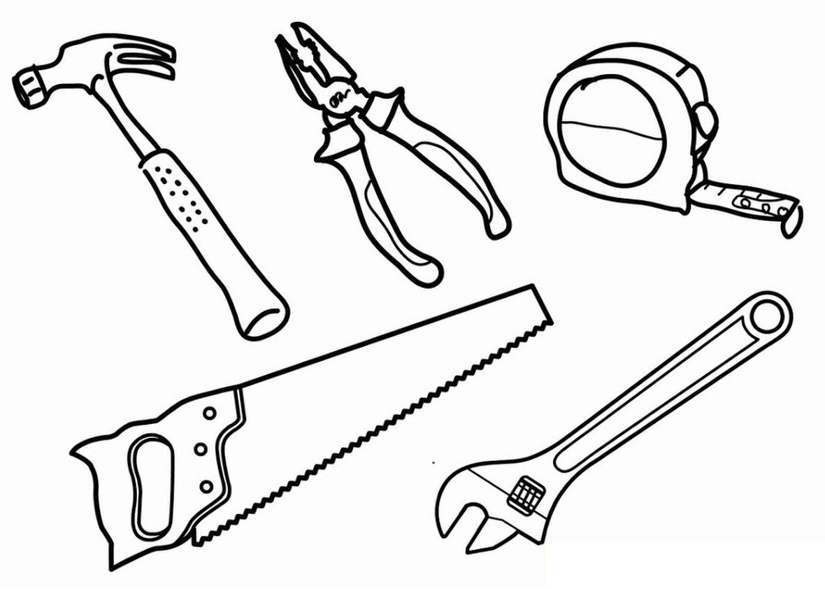 أدوات البناء تلوين