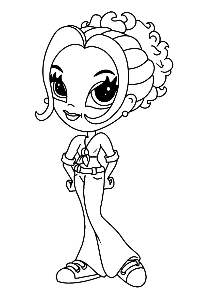 الجميلة ليزا فرانكصورة تلوين