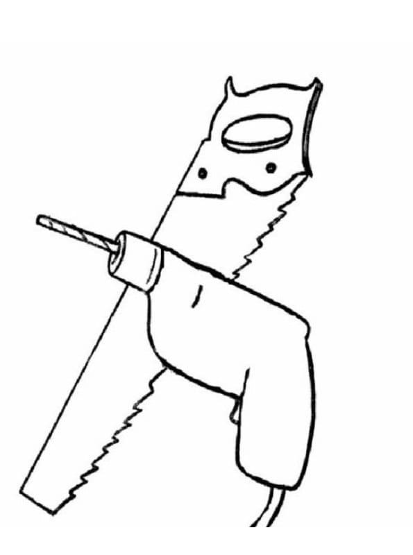 المنشار والمثقاب تلوين