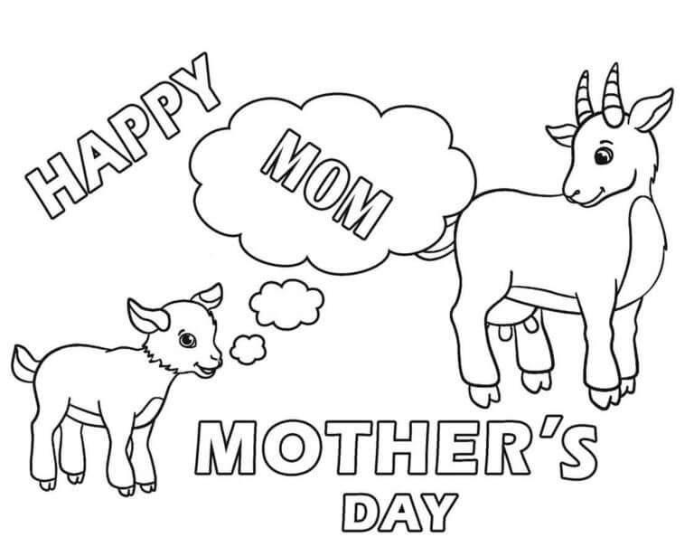 Animals Celebrate Mother’s Day Too صورة تلوين