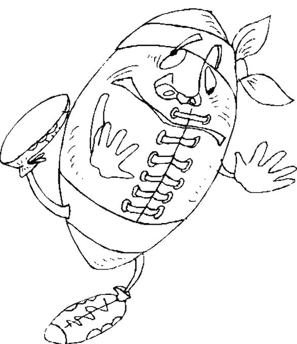 كرة الرجبي المضحكة تلوين