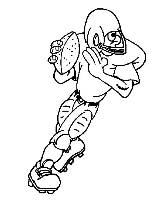 لاعب الرجبي تلوين