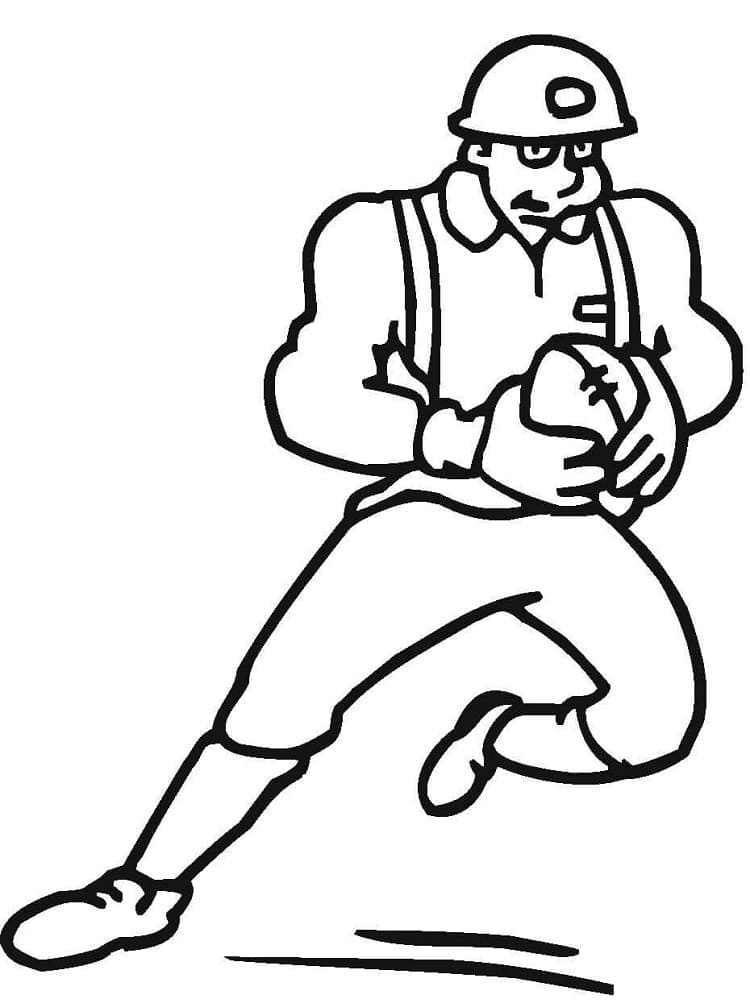 لاعب الرجبي المجاني تلوين