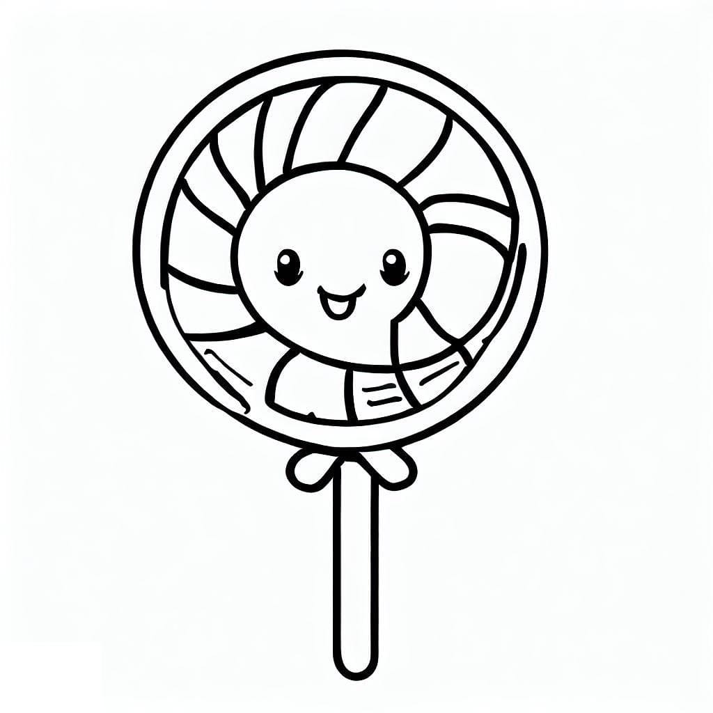 مصاصة كرتونية تلوين